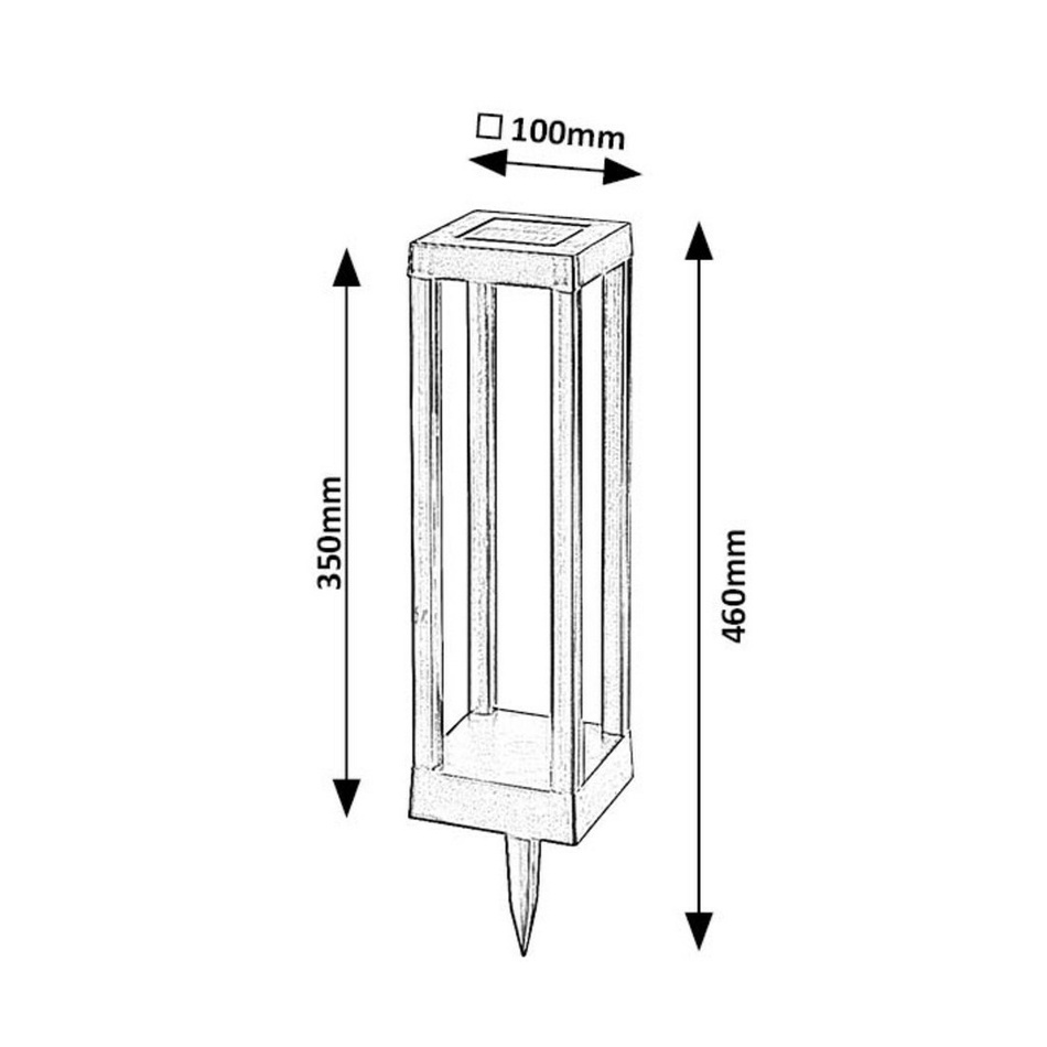 Rabalux 77186 venkovní solární zapichovací LED lampa Cong, 0,18 W - thumb (7)