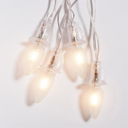 Světelný řetěz Šiška, 20 LED žárovek Filament, čirý kabel, základní
