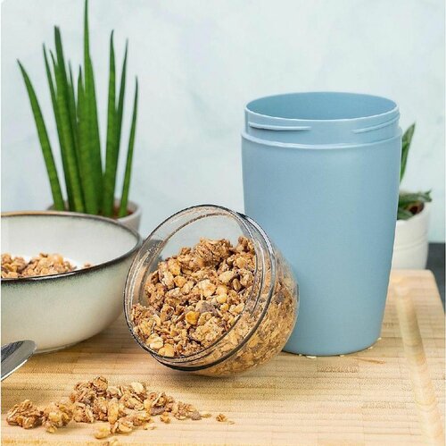 Westmark Zweiteilige Snackdose, 700 ml, blau