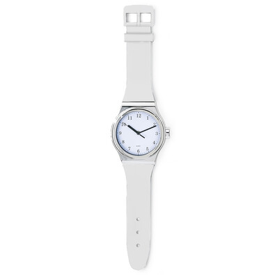 Nástenné hodiny tvar hodiniek biele
