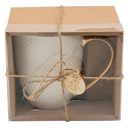 Florina Porcelanowy kubek w opakowaniu prezentowymRomby, 400 ml