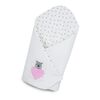 Belisima Detská zavinovačka s kokosovou výstužou Bear in love ružová, 75 x 75 cm