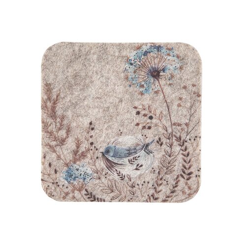 Altom Plstena podlaga pod skodelico Serenity 10 x10 cm, komplet 4 kos