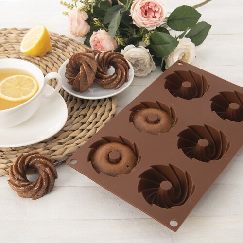 Orion Silikonska forma za venčke, rjava