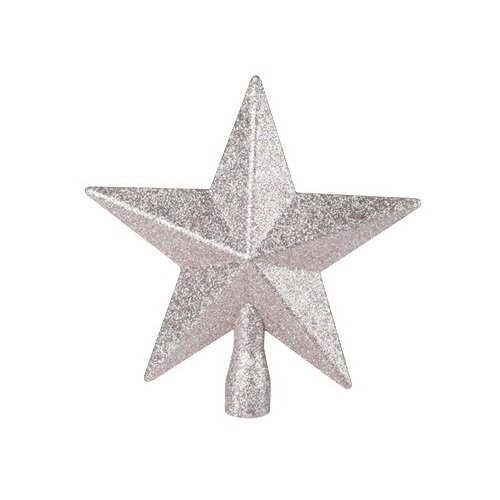 Vârf pom de Crăciun Glitter star, auriu