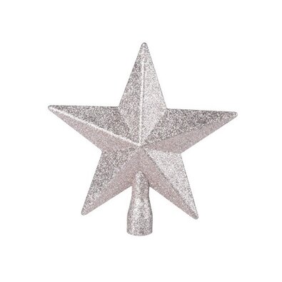 Vianočná špička na stromček Glitter star, zlatá