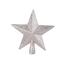 Vianočná špička na stromček Glitter star, zlatá