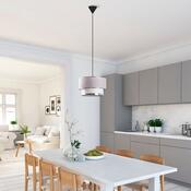 Závěsný lustr Cake - Light Grey, Silver