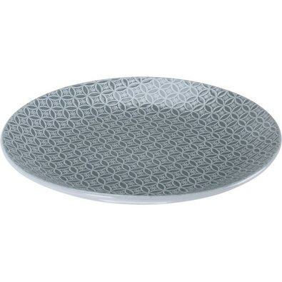 Keramický plytký tanier Sea, 27 cm, sivá