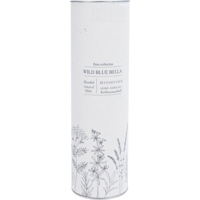 Dišavni difuzor Flora Collection, Wild Blue Bella,100 ml, 6 x 9,5 cm