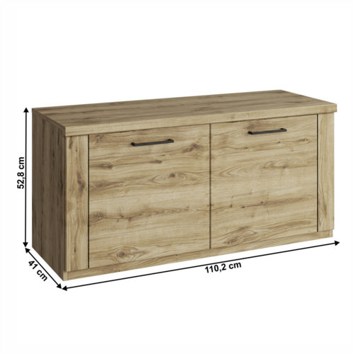 Schuhschrank DORSI 2D, Eiche Navarra