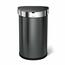 Simplehuman Bezdotykowy półokrągły kosz na śmieci 45 l, czarny