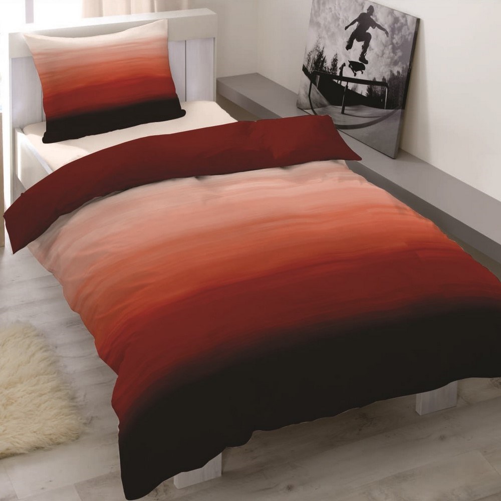 Trade Concept saténové obliečky Balayage vínová, 140 x 200 cm, 70 x 90 cm