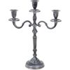 Trójramienny świecznik antracyt