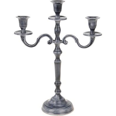 Trójramienny świecznik antracyt