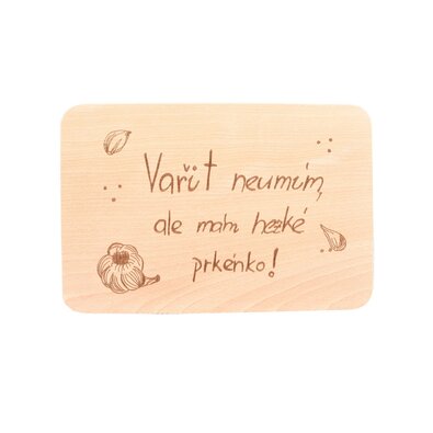 InDecor Дерев'яна дошка «Я не вмію готувати», 30 x20 x 1 см