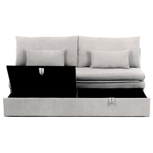 Rozkładana sofa trzyosobowa ASB-4740 BGE2,manżestrowa, beżowa