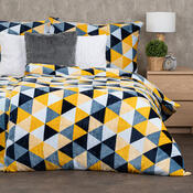 4Home Povlečení mikroflanel Scandi triangle, 140 x 220 cm, 70 x 90 cm