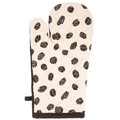 Ofenhandschuh Kaffee mit Magnet, 18 x 32 cm