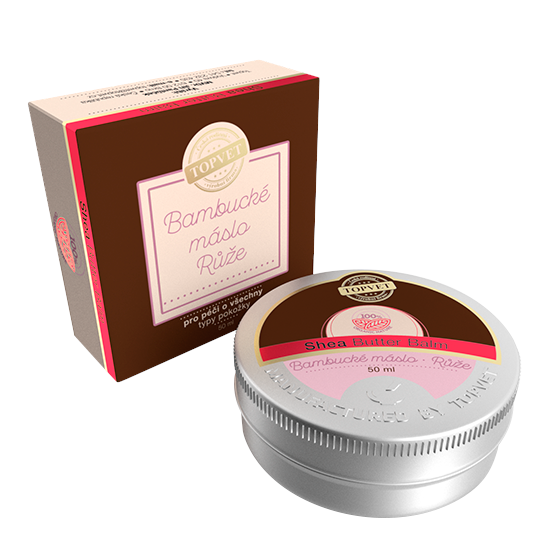 Topvet Bambucké máslo - Růže 50 ml