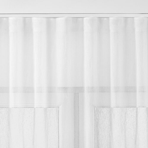 Homede Záclona Kresz Wave Tape, biela, 140 x 175 cm