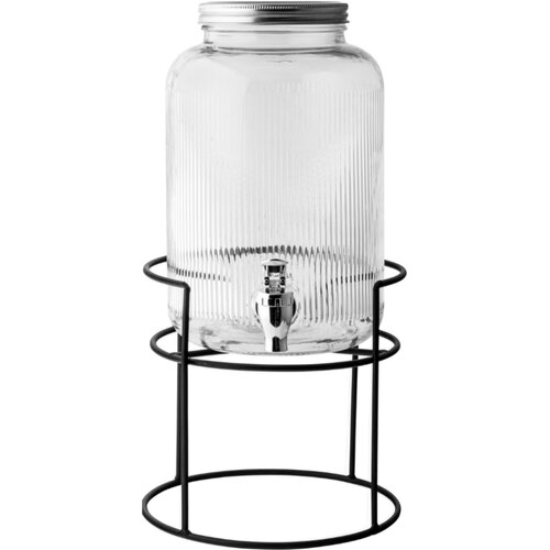 Altom Dozownik szklany do napojów ze stojakiem 4 l