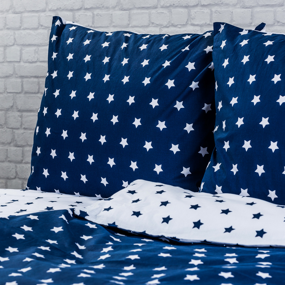 Obrázok 4Home bavlnené obliečky Stars Navy blue, 160 x 200 cm, 70 x 80 cm