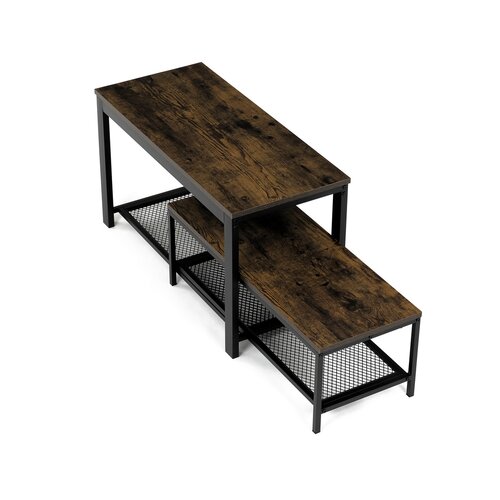 Set de 2 suporturi pentru pantofi, lemn vechi
