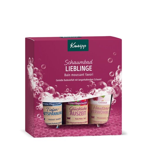Kneipp Fürdőhab ajándék szett Boldog fürdőzés, 3 x100 ml