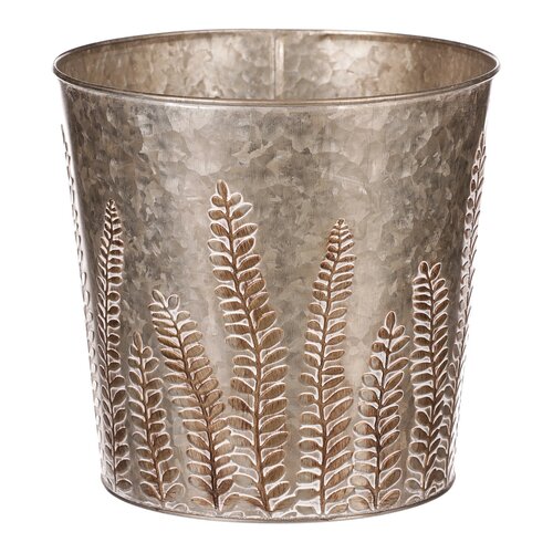 Metall-Blumenkasten Farn, 22,5 x 21 cm