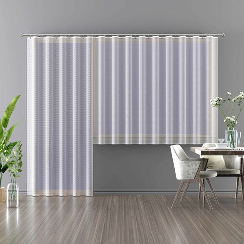 Gardine Zlatuše mit einem Bleiband, 300 x 150 cm