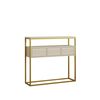 Odkladací stolík Guarda Travertine and Gold