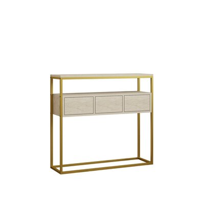 Măsuță Guarda Travertine and Gold