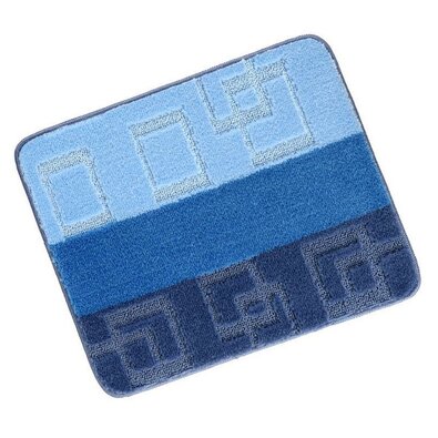 Bellatex Kopalniška preproga Bany brez izreza Cubeblue, 60 x 50 cm
