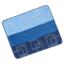 Bellatex Kopalniška preproga Bany brez izreza Cubeblue, 60 x 50 cm