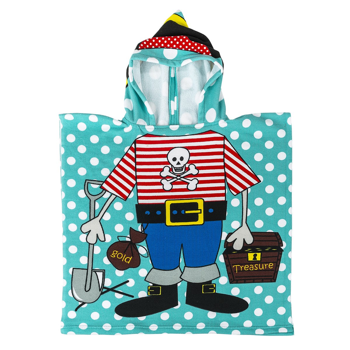 JAHU Detské pončo Pirát, 60 x 120 cm