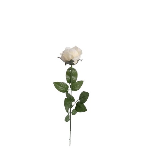Umělá kytice Růží bílá, 67 cm, 12 ks