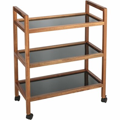 Wenko Široký pojizdný regál FONDI –  3 police