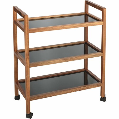 Wenko Široká mobilná polica FONDI – 3 police