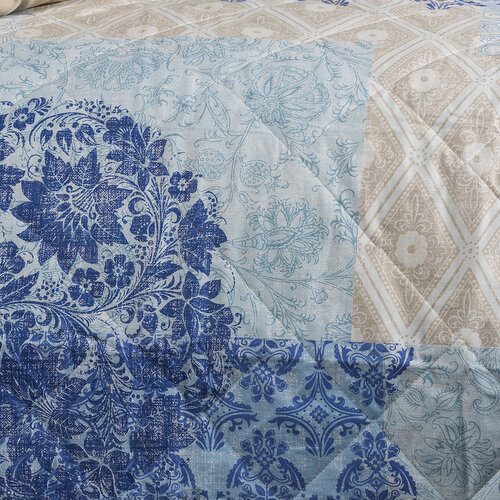 Přehoz na postel Ottorino modrá, 240 x 220 cm