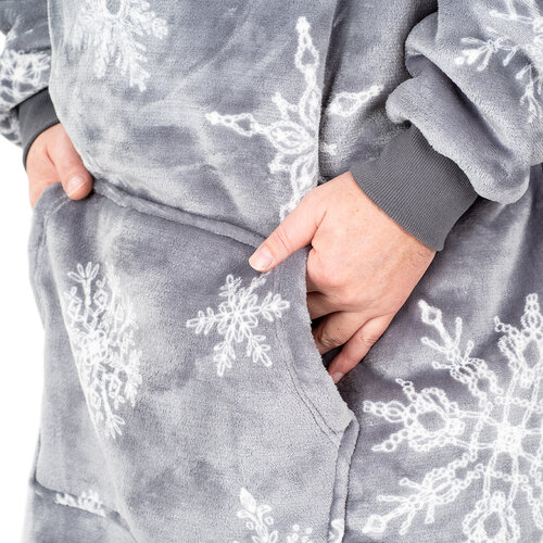 4Home Silent Snowfall mikroplüss gyapjú hatású  pulóver uni L - férfi