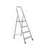 Alumet AM 704 Scări din aluminiu cu o singurălatură, 3 plus 1, 4 trepte, 81 cm