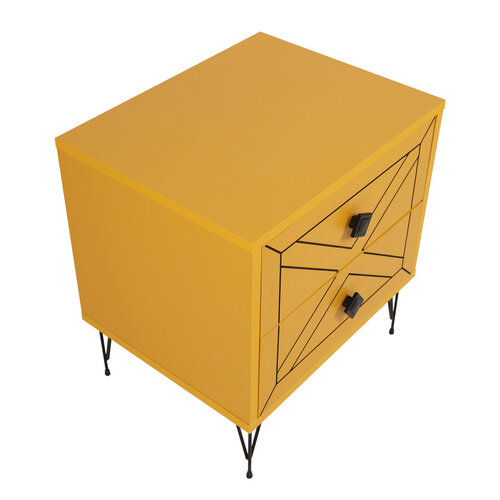Nočný stolík Luna Yellow