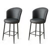 Set de scaune de bar Uras Anthracite,