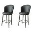 Barstuhl-Set Uras Anthracite and Black, 2 Stück
