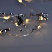 Solight Světelný LED řetízek s dekoracemi, 20 LED, 1 m, teplá bílá