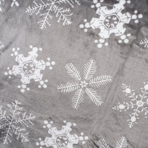 4Home Різдвяна постільна білизна з мікрофланелі Christmas time сірий, 140 x 220 см, 70 x 90 см