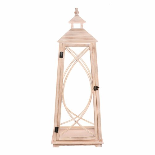 Set de lanterne din lemn Portimao 2 bucăți, maro