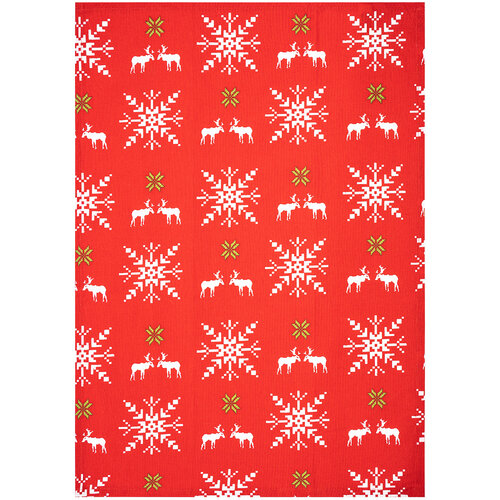 Świąteczna ścierka kuchenna Płatki śniegu, 50 x 70 cm, komplet 3 szt.