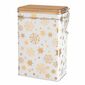 Doză de tablă Crăciun Altom Golden Snowflakes, 12 x 8 x 19 cm